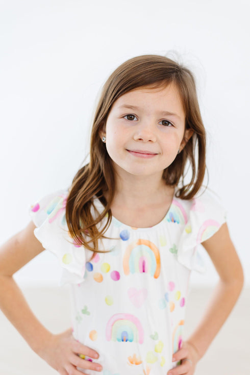 watercolor-rainbows-s-s-flutter-sleeve-leotard Mila &  Rose - Sophia's Style--2T--3